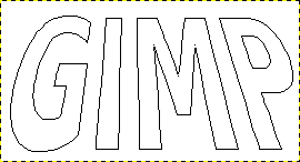 Text, konvertiert in einen Pfad